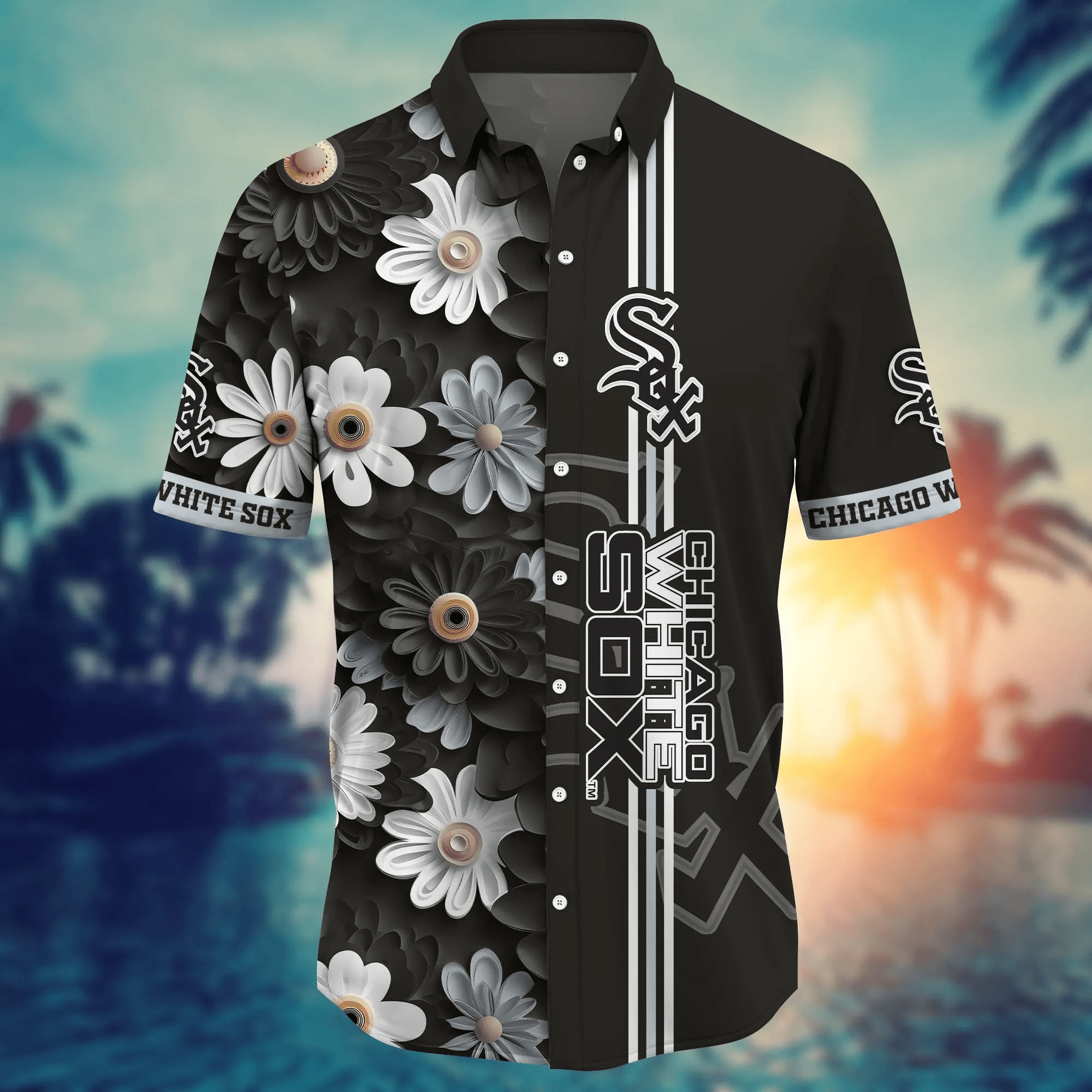 Chicago White Sox MLB Hawaiian Shirt Fiery Aloha Shirt Chicago White Sox MLB Hawaiian Shirt Fiery Aloha Shirt
