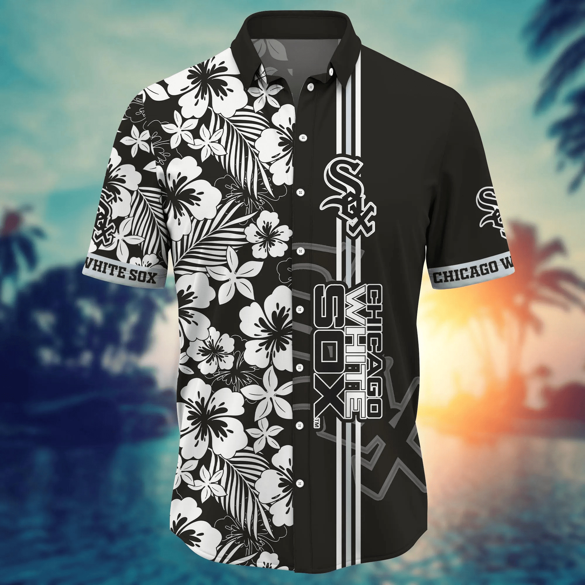 Chicago White Sox MLB Hawaiian Shirt Summer Nightstime Aloha Shirt Chicago White Sox MLB Hawaiian Shirt Summer Nightstime Aloha Shirt