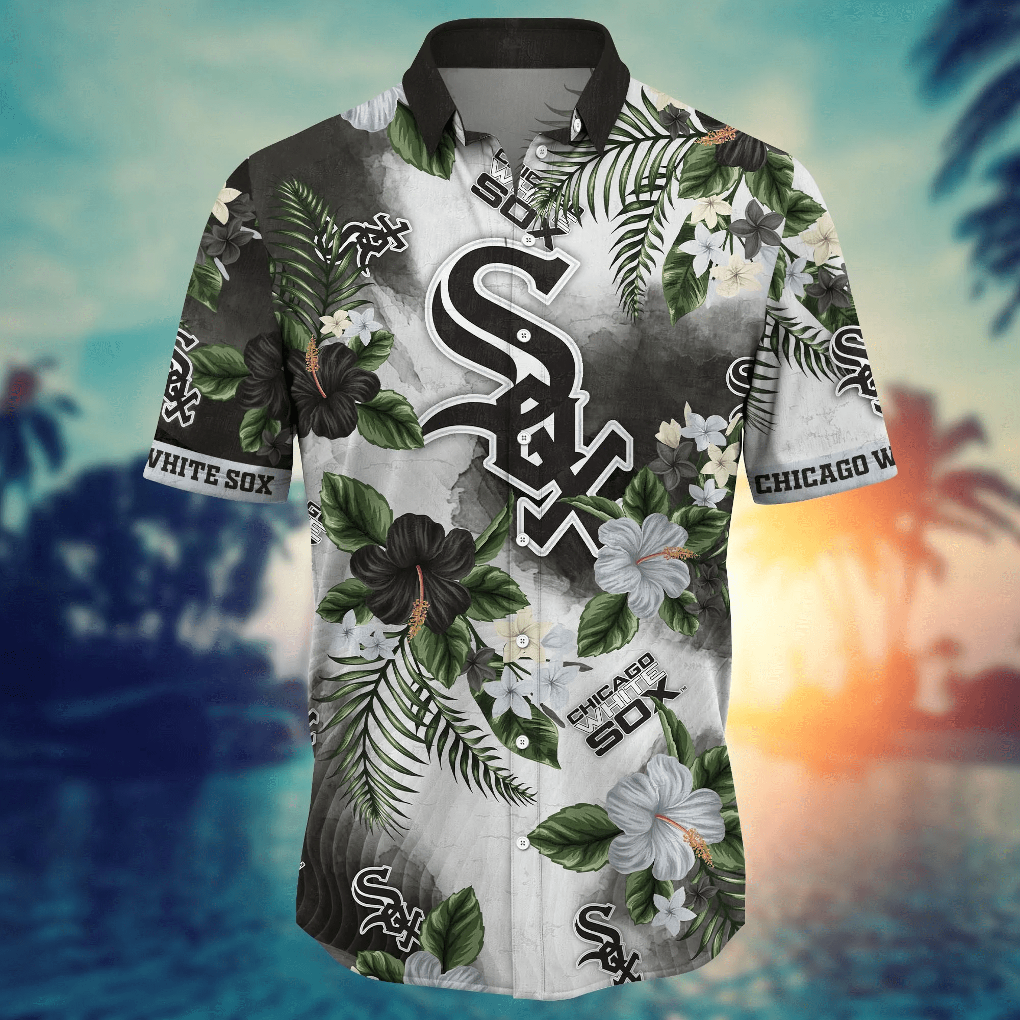 Chicago White Sox MLB Hawaiian Shirt Sundowntime Aloha Shirt Chicago White Sox MLB Hawaiian Shirt Sundowntime Aloha Shirt