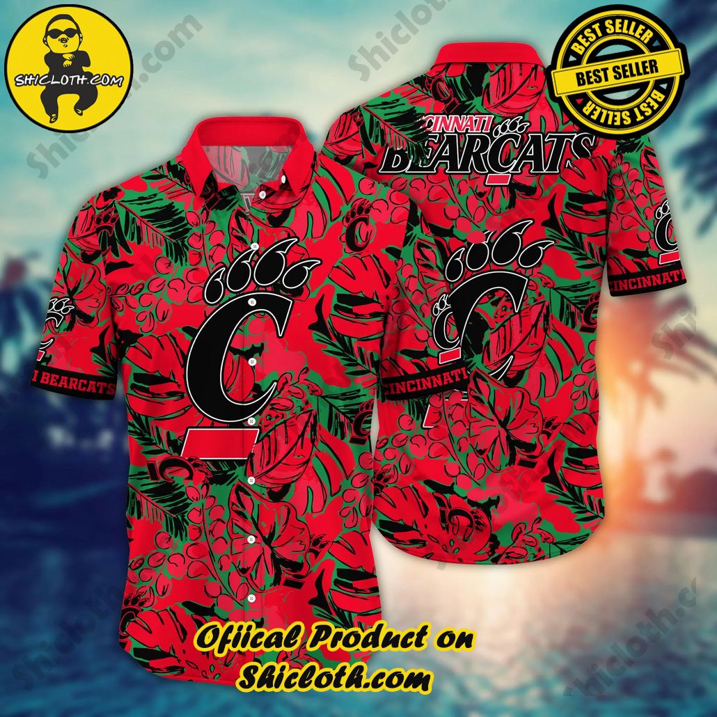 Cincinnati Bearcats NCAA Hawaiian Shirt Hiking Aloha Shirt