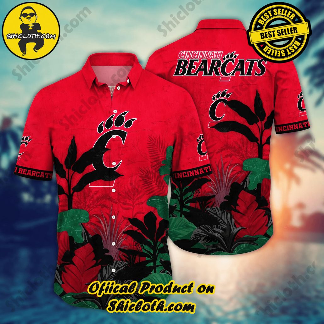 Cincinnati Bearcats NCAA Hawaiian Shirt Parasolstime Aloha Shirt