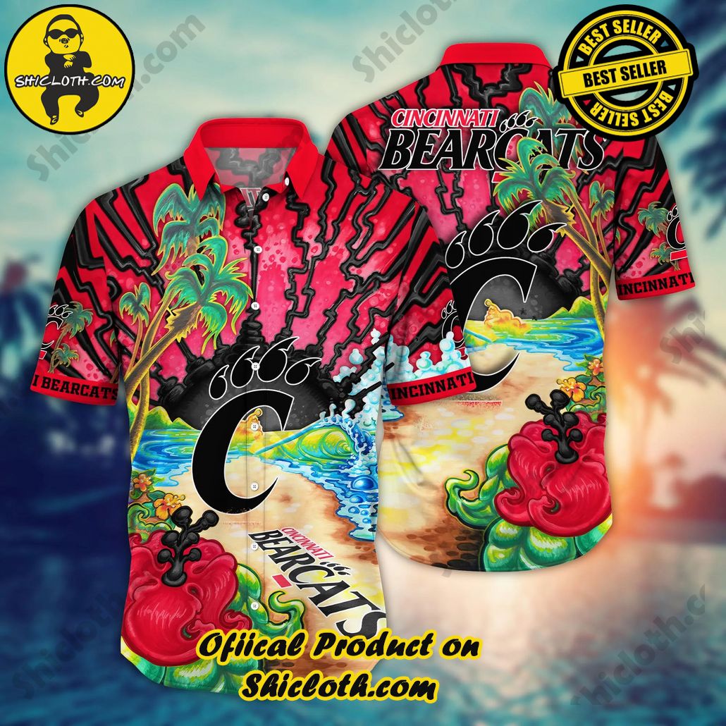 Cincinnati Bearcats NCAA Hawaiian Shirt Pool Parties Aloha Shirt