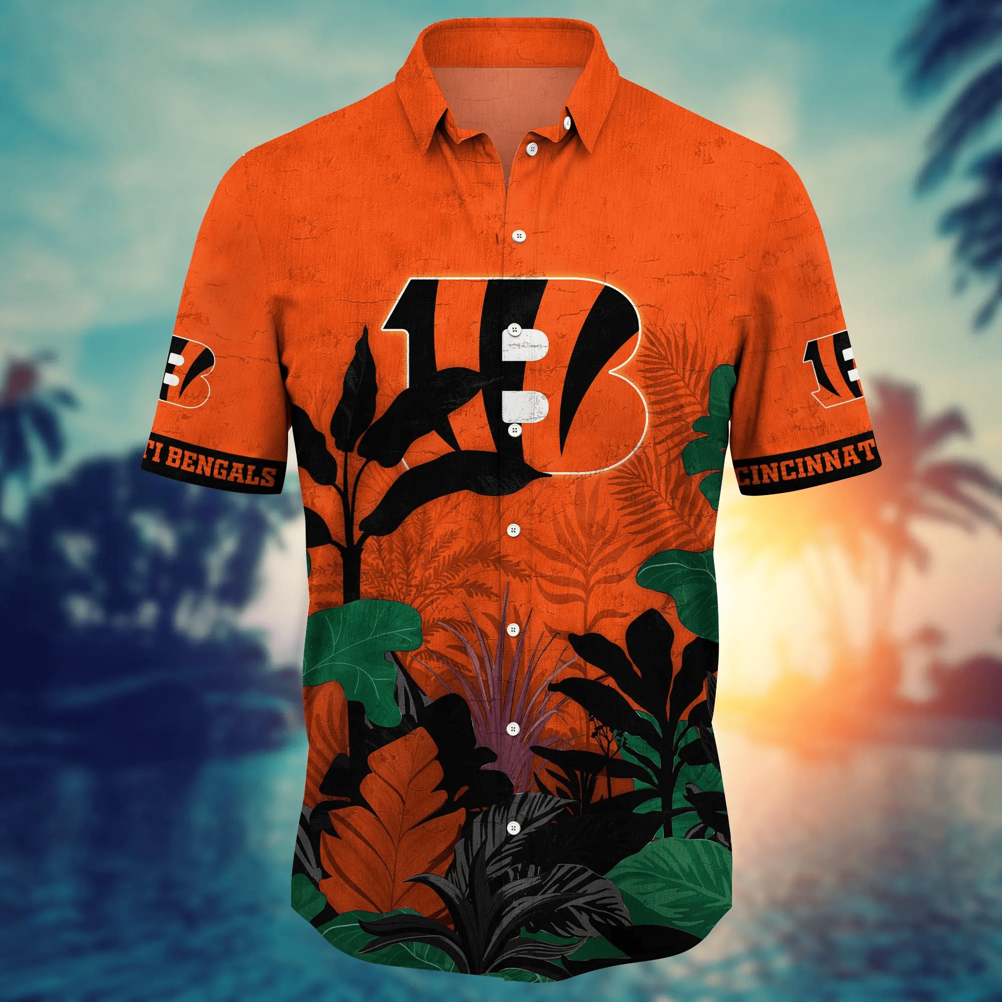 Cincinnati Bengals NFL Hawaiian Shirt Air Conditioning Aloha Shirt