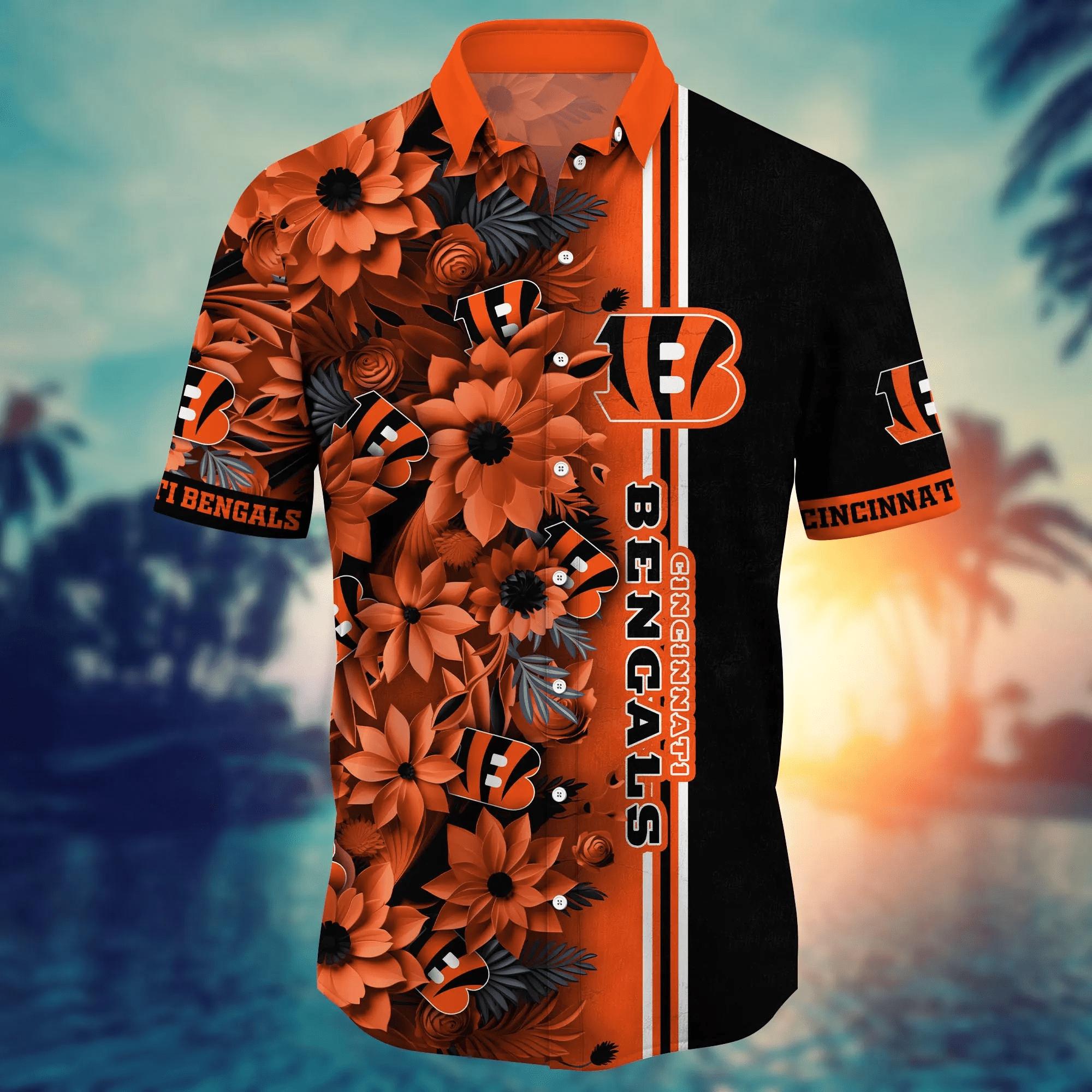 Cincinnati Bengals NFL Hawaiian Shirt Custom Shorts Aloha Shirt