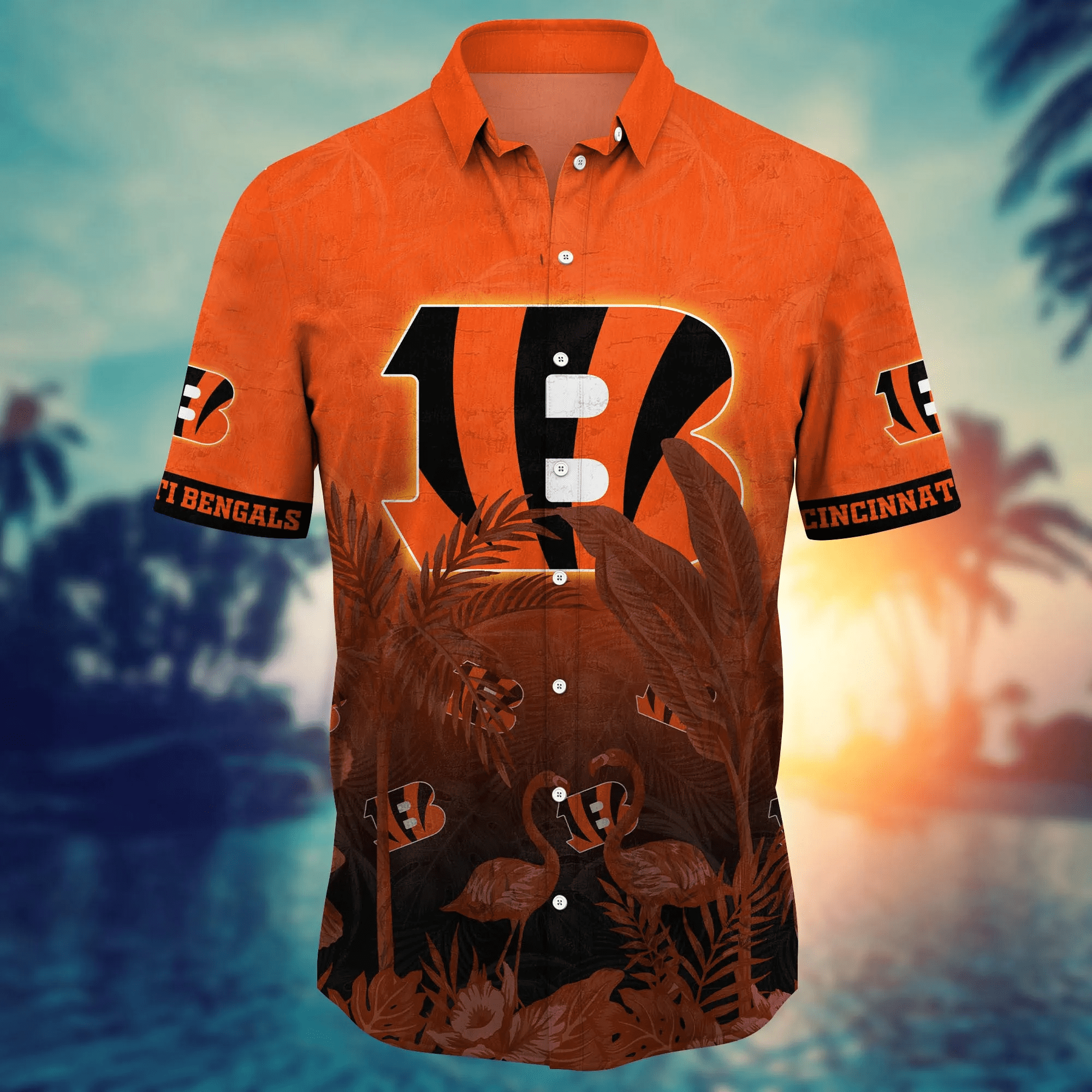 Cincinnati Bengals NFL Hawaiian Shirt Sandcastlestime Aloha Shirt