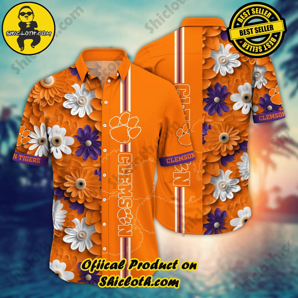 Clemson Tigers NCAA Hawaiian Shirt Blazing Aloha Shirt