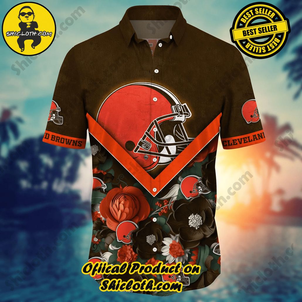 Cleveland Browns NFL Hawaiian Shirt Custom Outdoor Movies Aloha Shirt