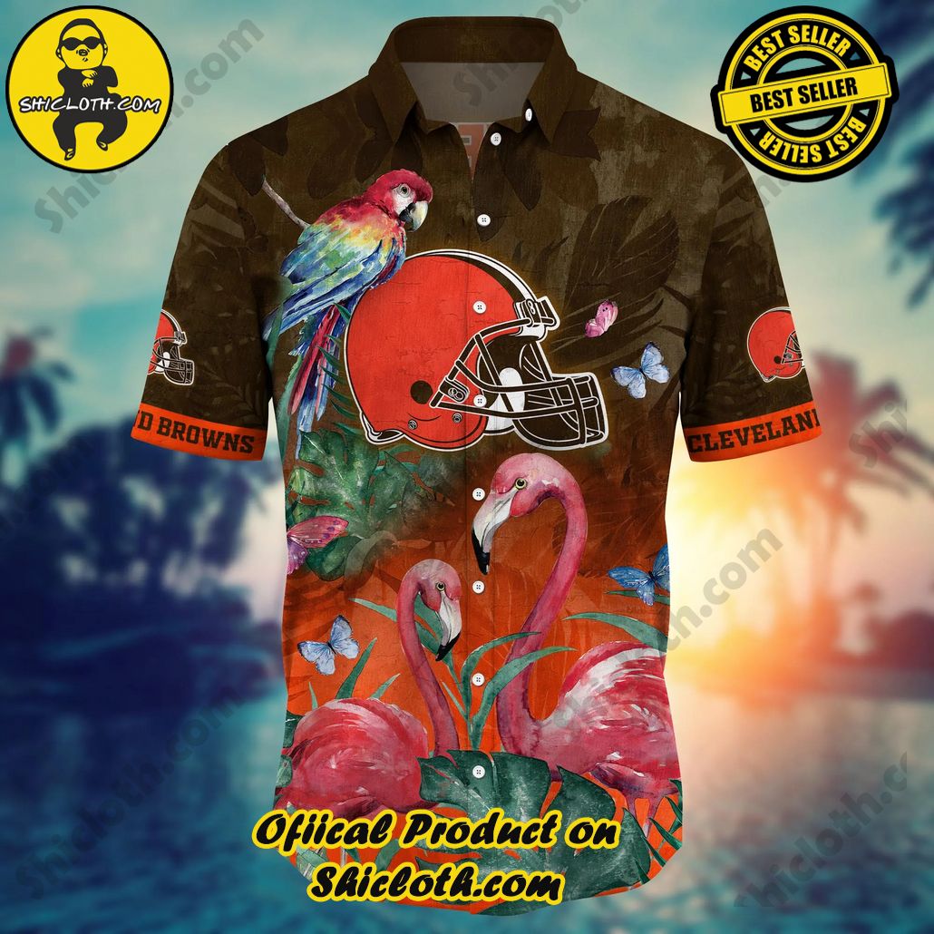 Cleveland Browns NFL Hawaiian Shirt Swimsuits Aloha Shirt