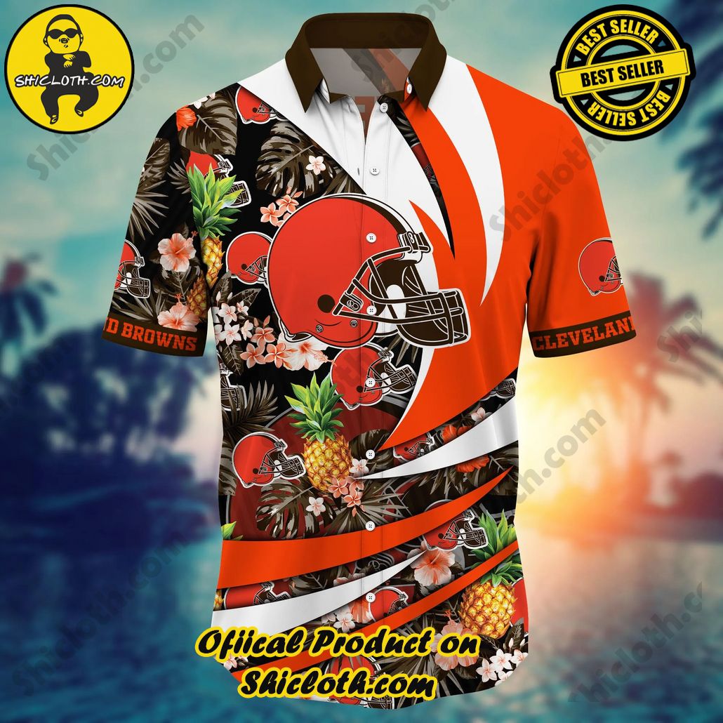 Cleveland Browns NFL Hawaiian Shirt Vacation Time Aloha Shirt