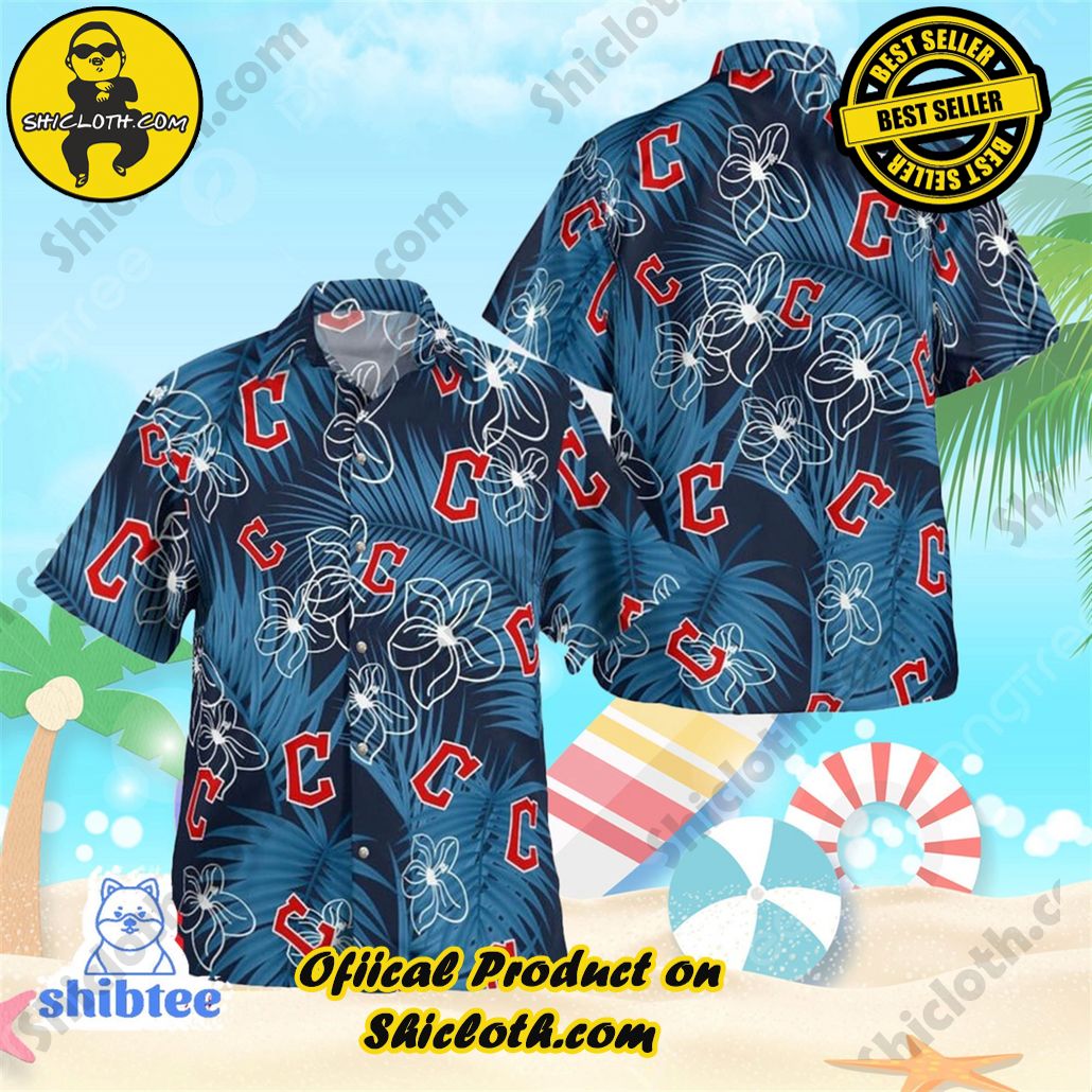 Cleveland Guardians in Floral Style Hawaiian Shirt
