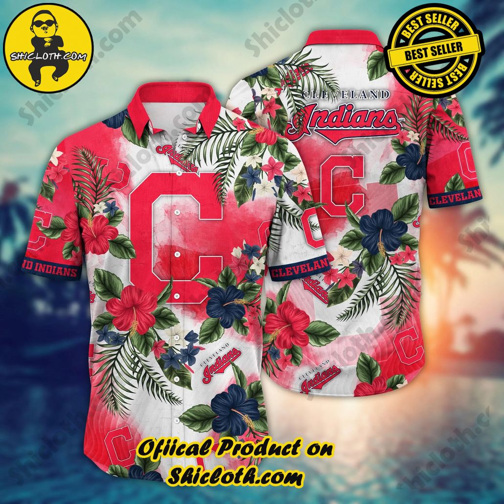 Cleveland Indians MLB Hawaiian Shirt Campingtime Aloha Shirt