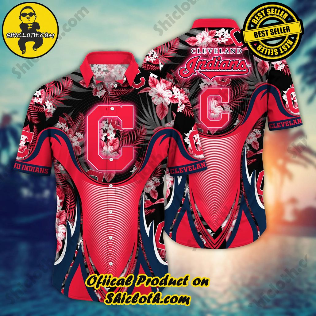 Cleveland Indians MLB Hawaiian Shirt Pool Days Aloha Shirt