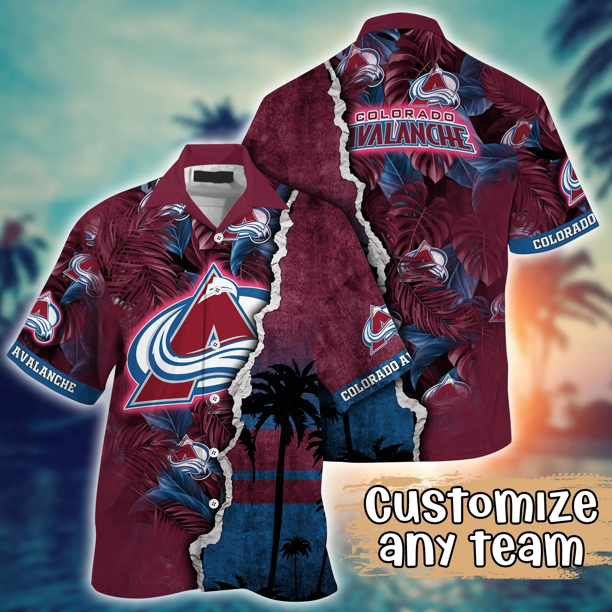 Colorado Avalanche NHL Hawaiian Shirt Custom Beach Balls Aloha Shirt