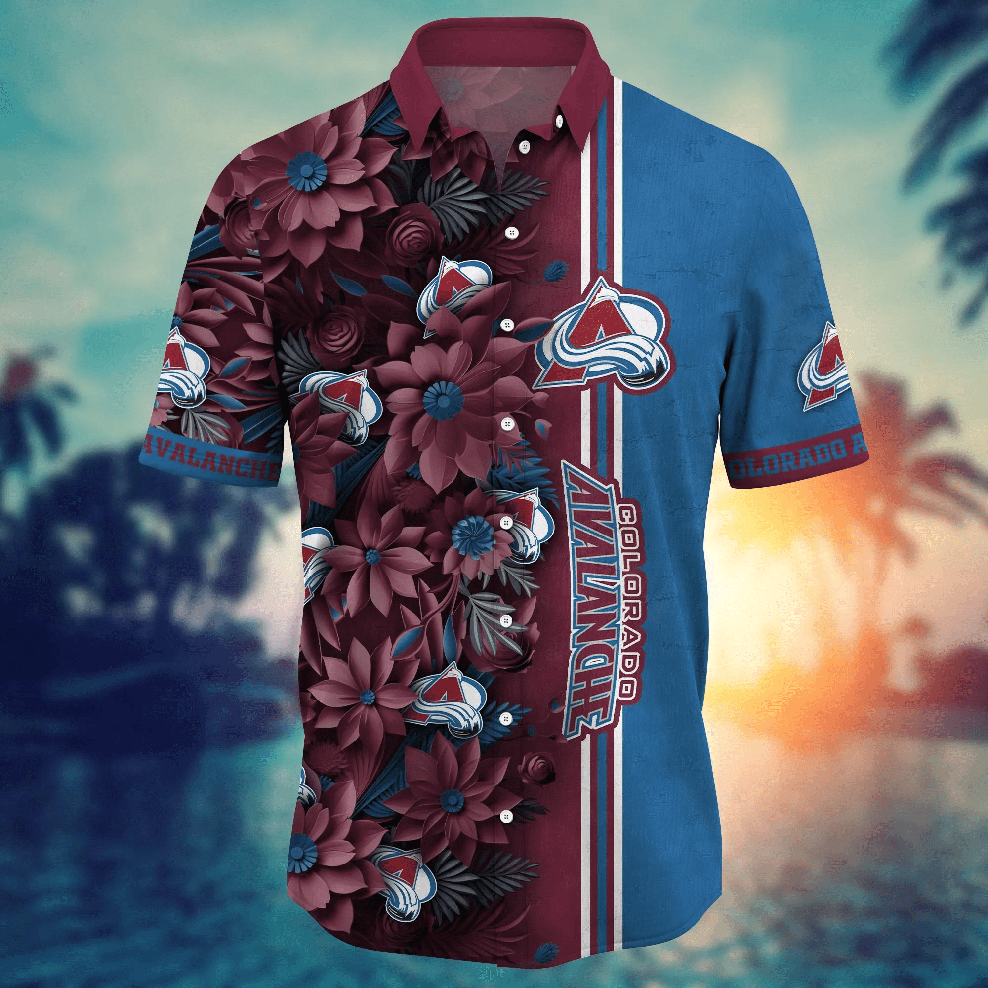 Colorado Avalanche NHL Hawaiian Shirt Custom Picnics Aloha Shirt Colorado Avalanche NHL Hawaiian Shirt Custom Picnics Aloha Shirt