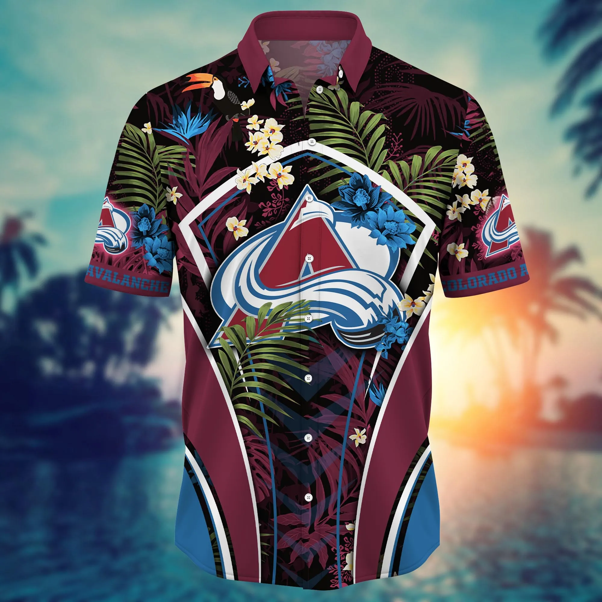 Colorado Avalanche NHL Hawaiian Shirt June Aloha Shirt Colorado Avalanche NHL Hawaiian Shirt June Aloha Shirt