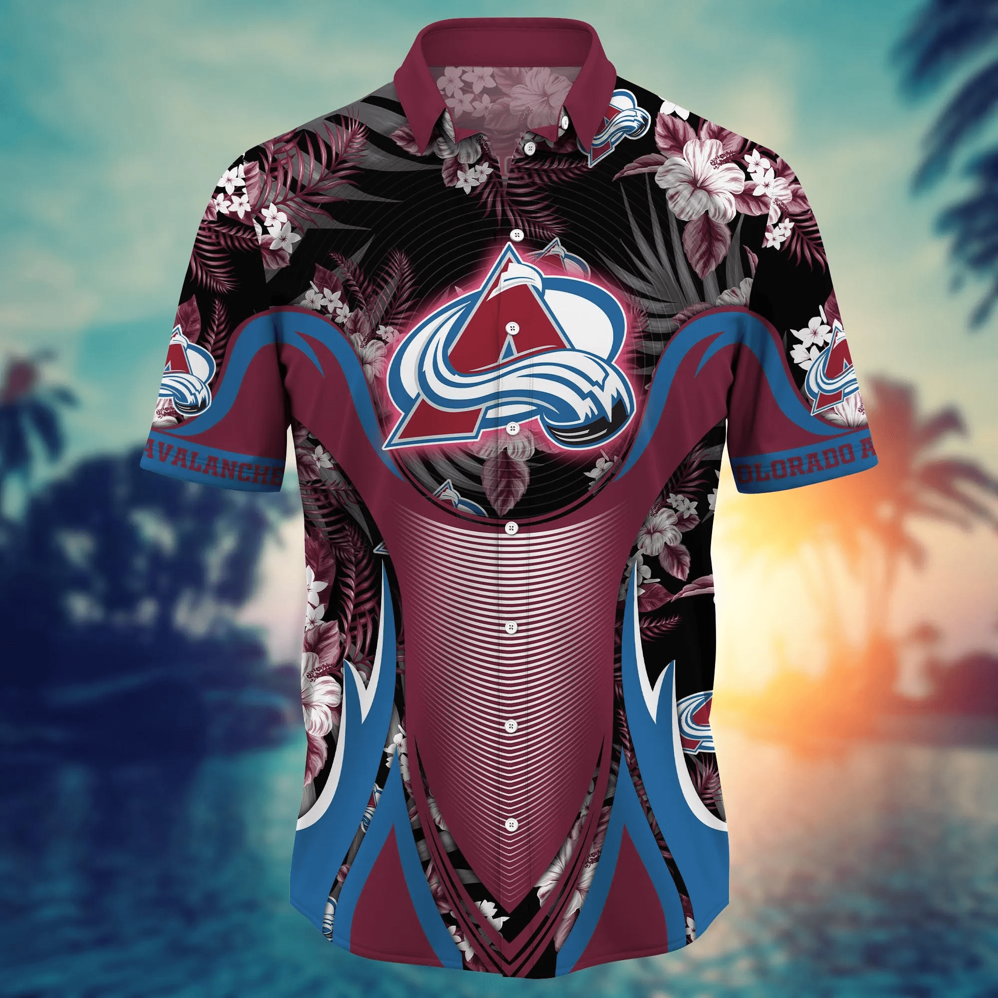 Colorado Avalanche NHL Hawaiian Shirt Mid-Year Aloha Shirt Colorado Avalanche NHL Hawaiian Shirt Mid-Year Aloha Shirt