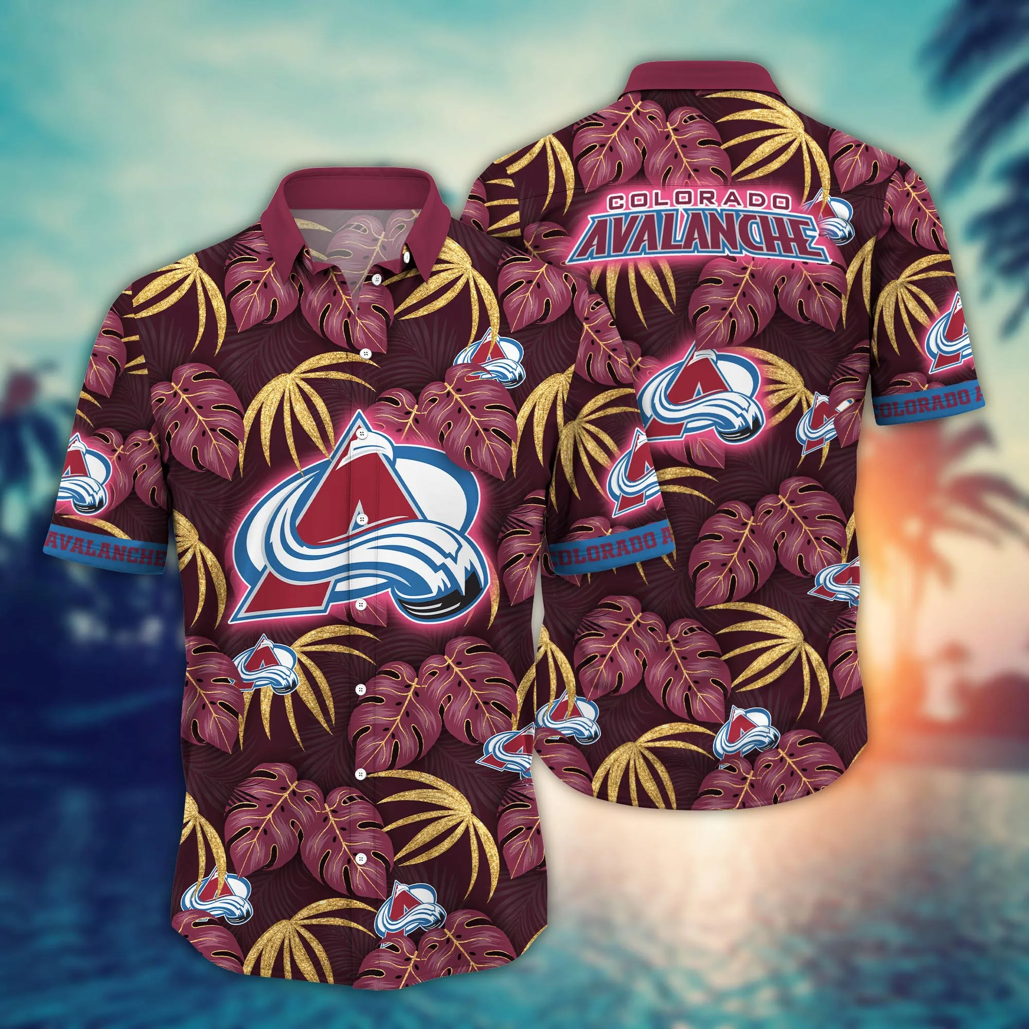 Colorado Avalanche NHL Hawaiian Shirt Outdoor Movies Aloha Shirt