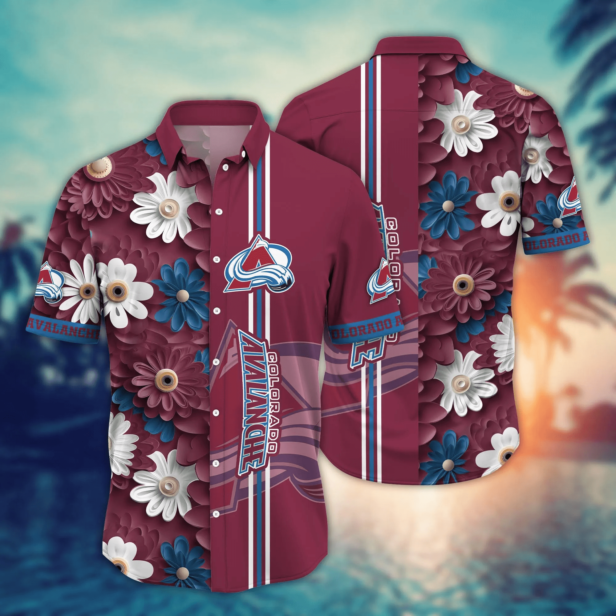 Colorado Avalanche NHL Hawaiian Shirt Picnics Aloha Shirt