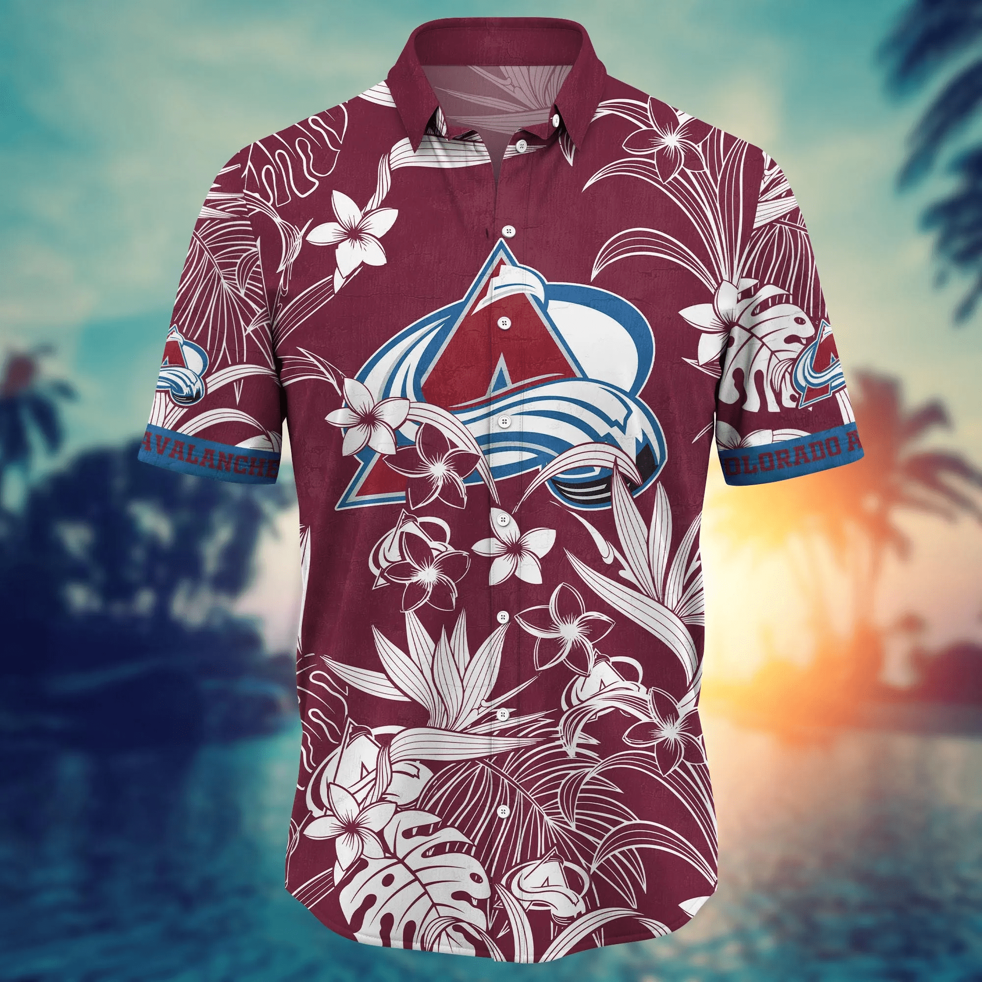 Colorado Avalanche NHL Hawaiian Shirt Sunsets Aloha Shirt Colorado Avalanche NHL Hawaiian Shirt Sunsets Aloha Shirt