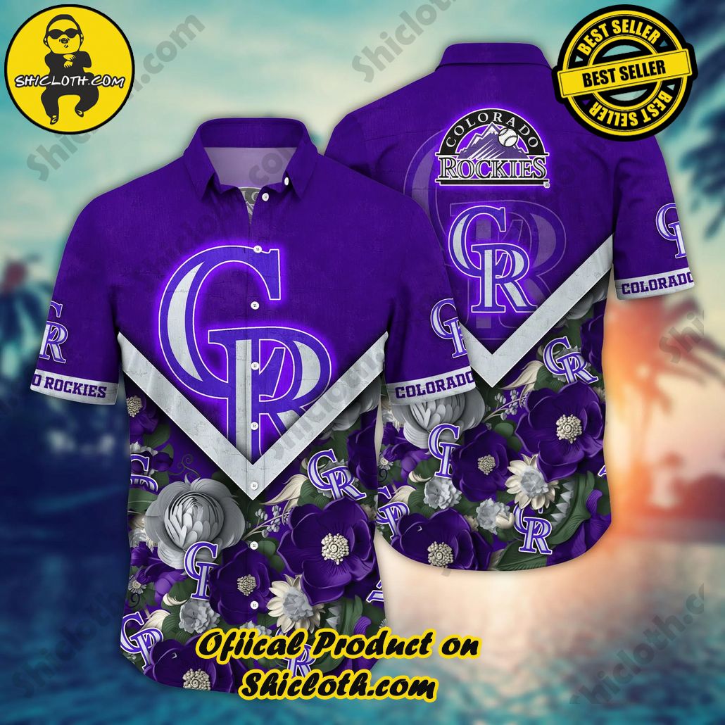 Colorado Rockies MLB Hawaiian Shirt Custom Summertime Aloha Shirt
