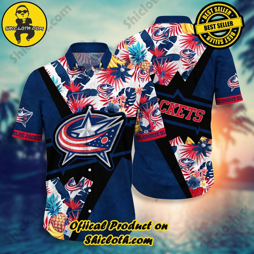 Columbus Blue Jackets NHL Hawaiian Shirt Warm Season Aloha Shirt