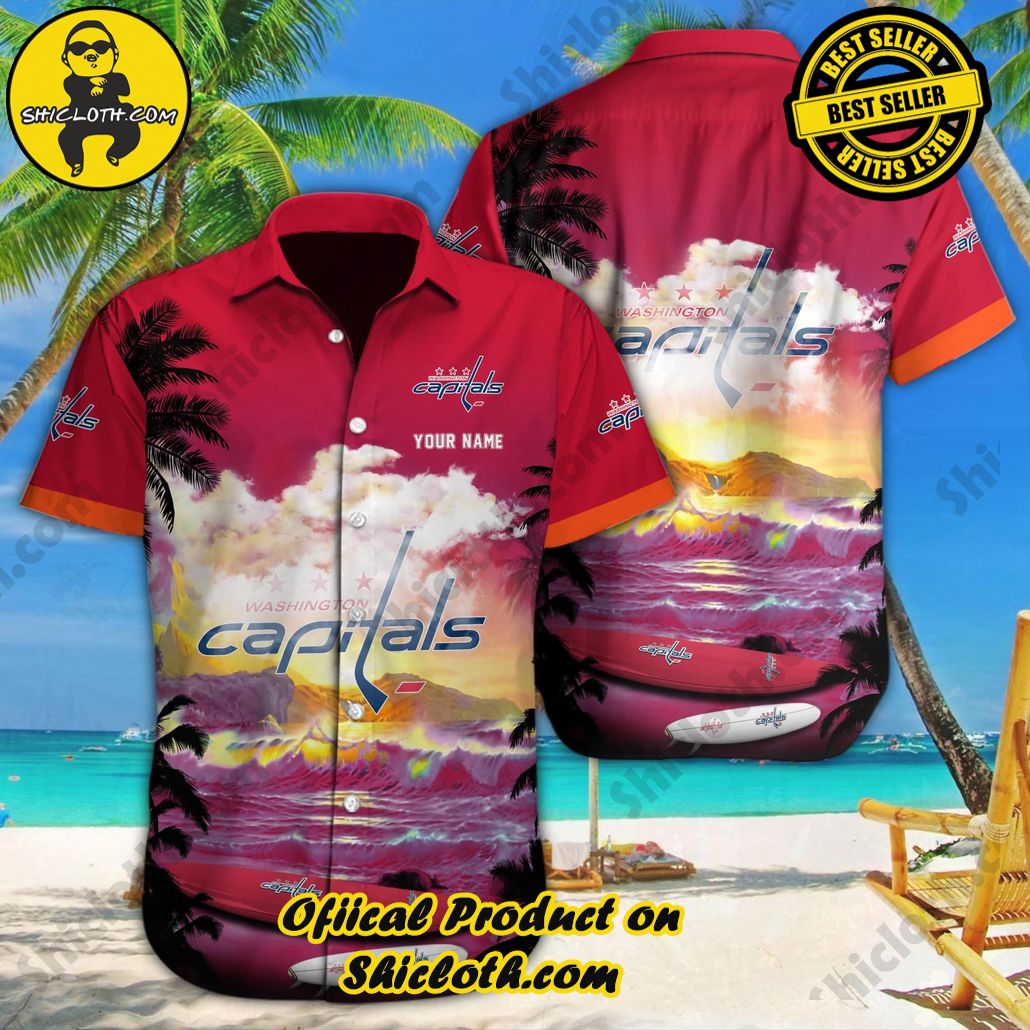 Custom Hawaiian Reverie with Washington Capitals Spirit