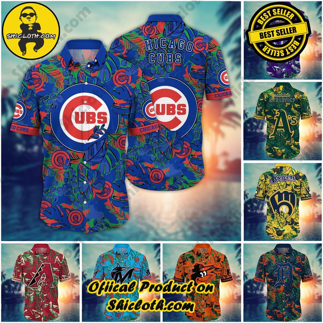 Customize Flower MLB Hawaii Shirt And Tshirt For Fans Outdoor Movies Aloha Shirt