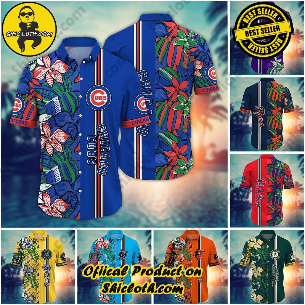 Customize Flower MLB Hawaii Shirt And Tshirt For Fans Summer Nights Aloha Shirt