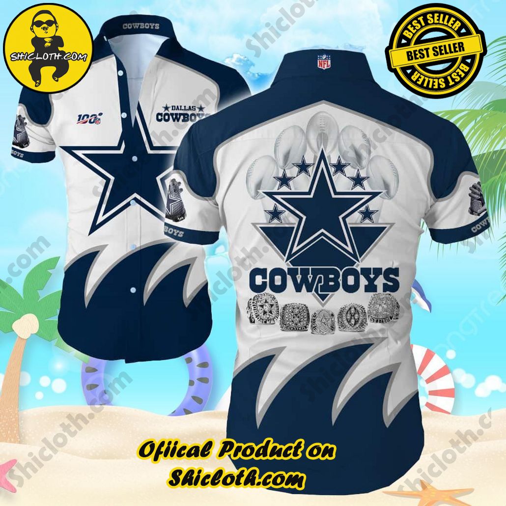 Dallas Cowboys All Day Party Theme Hawaiian Shirt