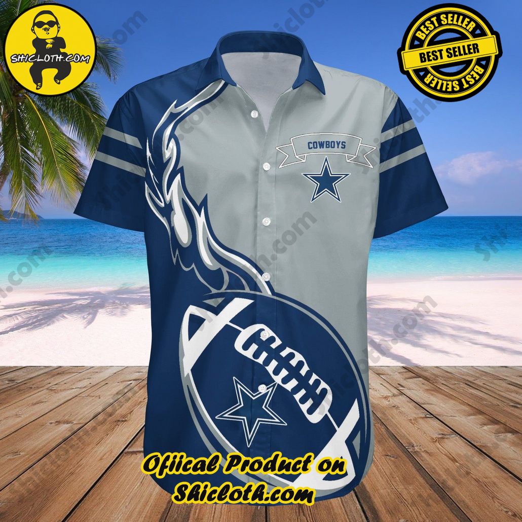 Dallas Cowboys Hawaii Shirt Flame Ball – NFL