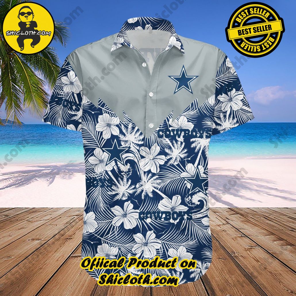 Dallas Cowboys Hawaii Shirt Tropical Seamless- NFL