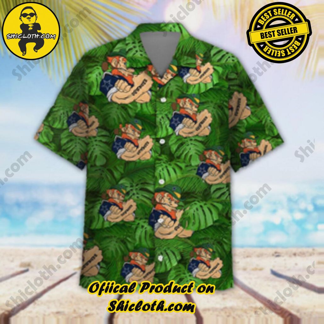 Dallas Cowboys Leprechaun St Patricks Day Button Up Hawaiian Shirt