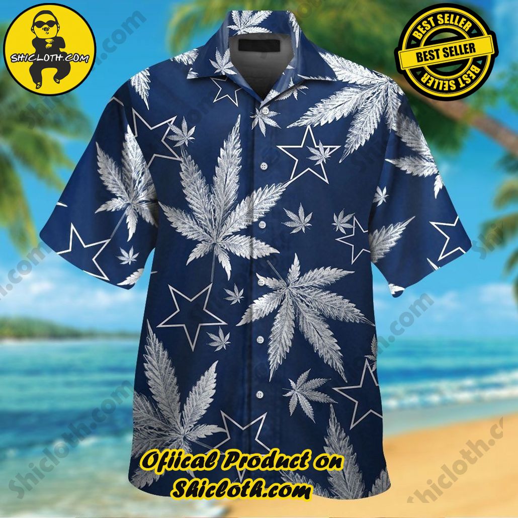 Dallas Cowboys Short Sleeve Button Up Tropical Hawaiian Shirt VER026