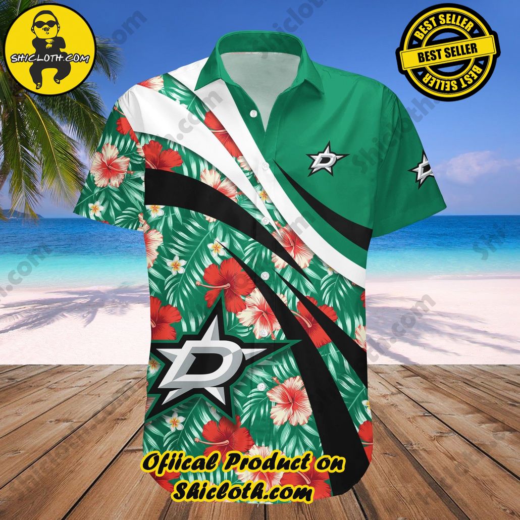Dallas Stars Hawaii Shirt Hibiscus Sport Style NHL