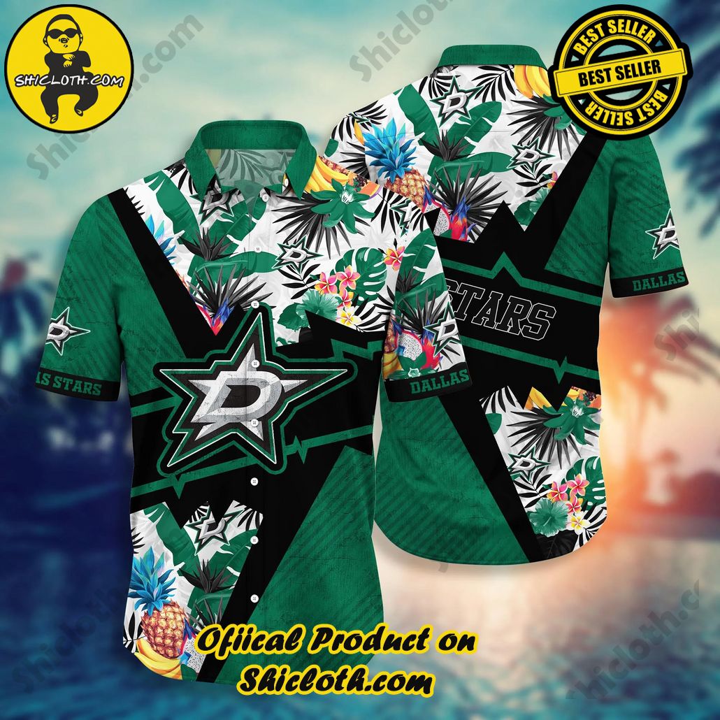 Dallas Stars NHL Hawaiian Shirt Fireflies Aloha Shirt