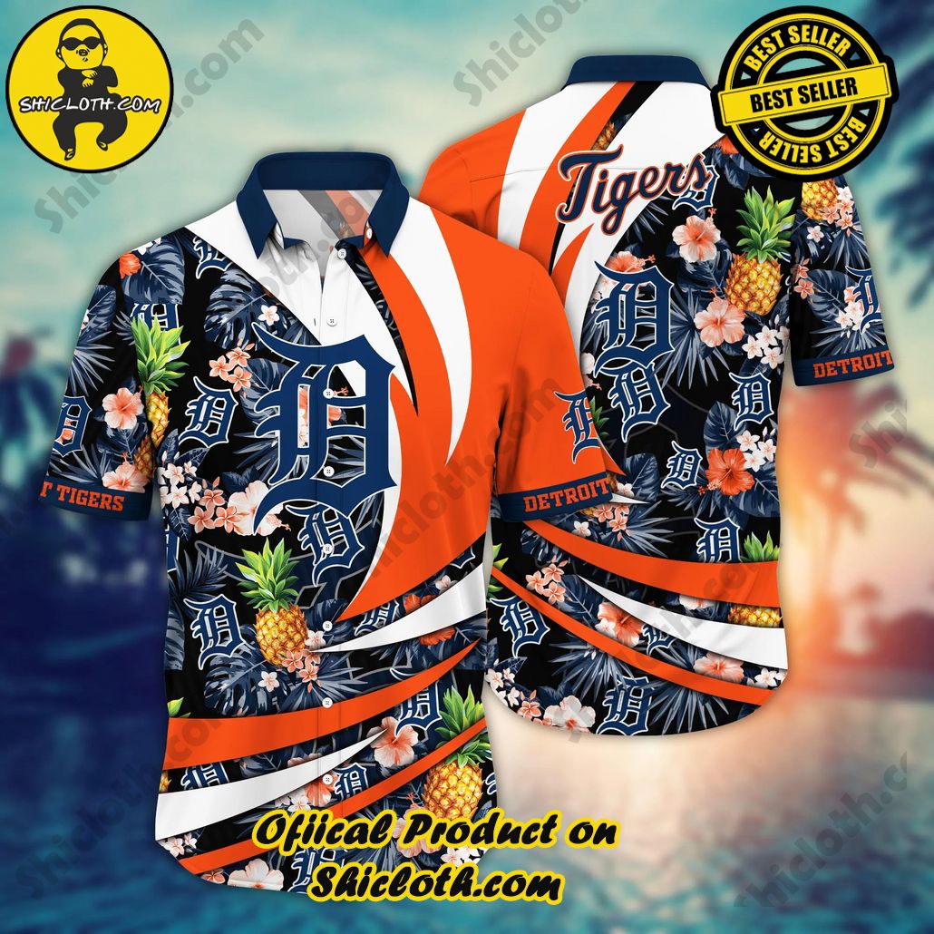 Detroit Tigers MLB Hawaiian Shirt Heatwave Aloha Shirt