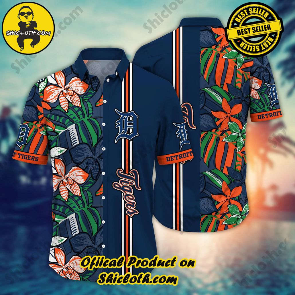 Detroit Tigers MLB Hawaiian Shirt June Aloha Shirt
