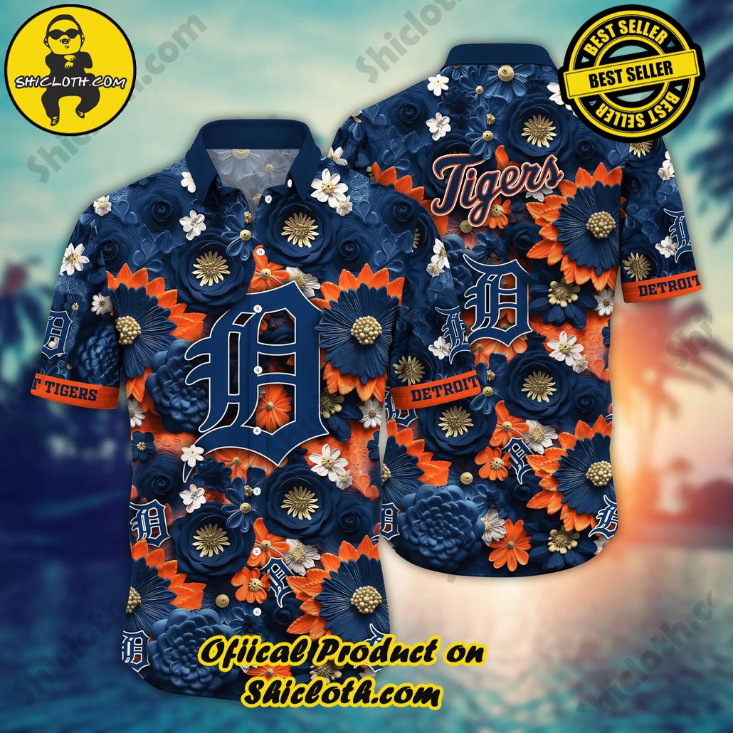 Detroit Tigers MLB Hawaiian Shirt Trending For This Summer Customize Shirt Any Team