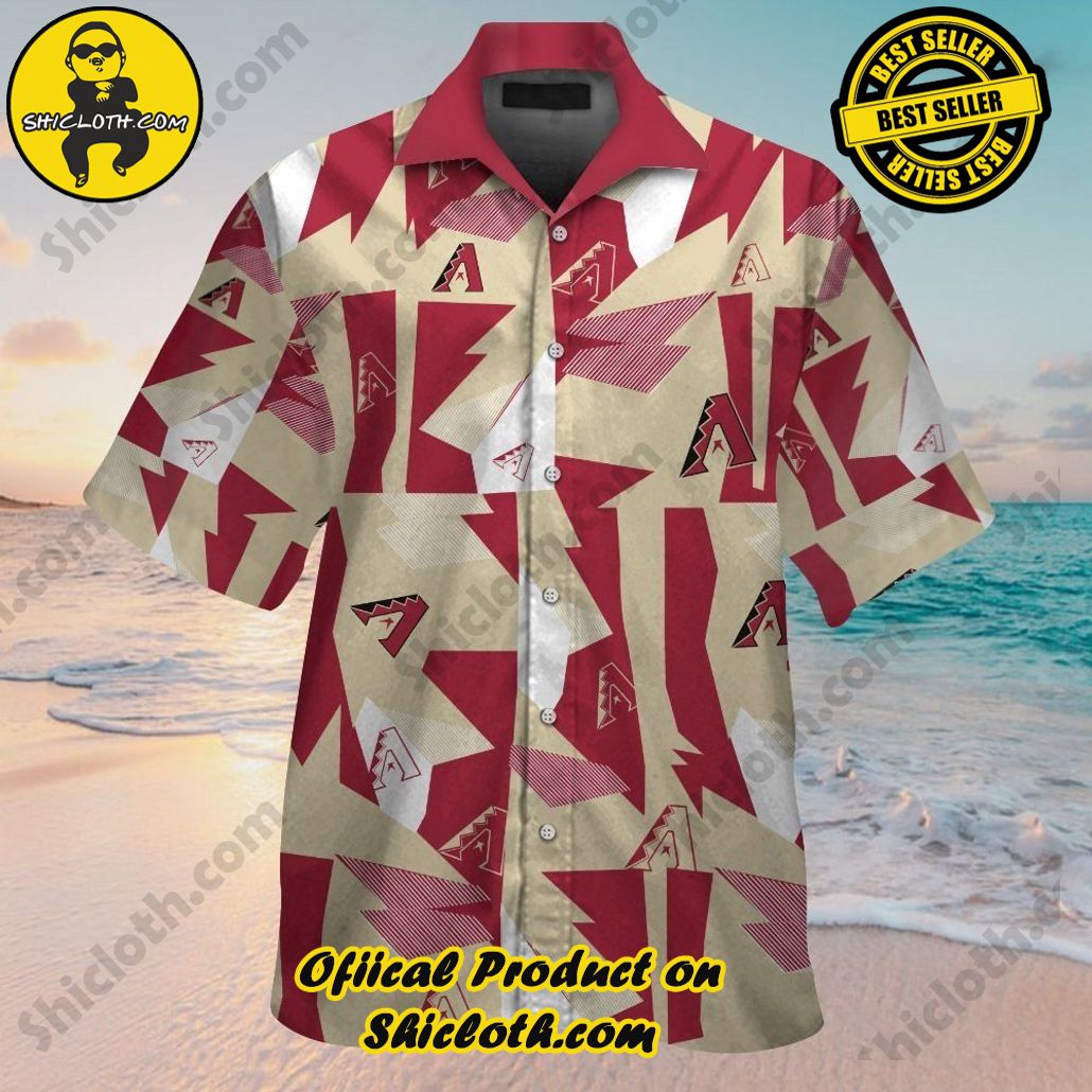 Diamondbacks Arizona Exclusive Hawaiian Tropical Short Sleeve Shirt Design