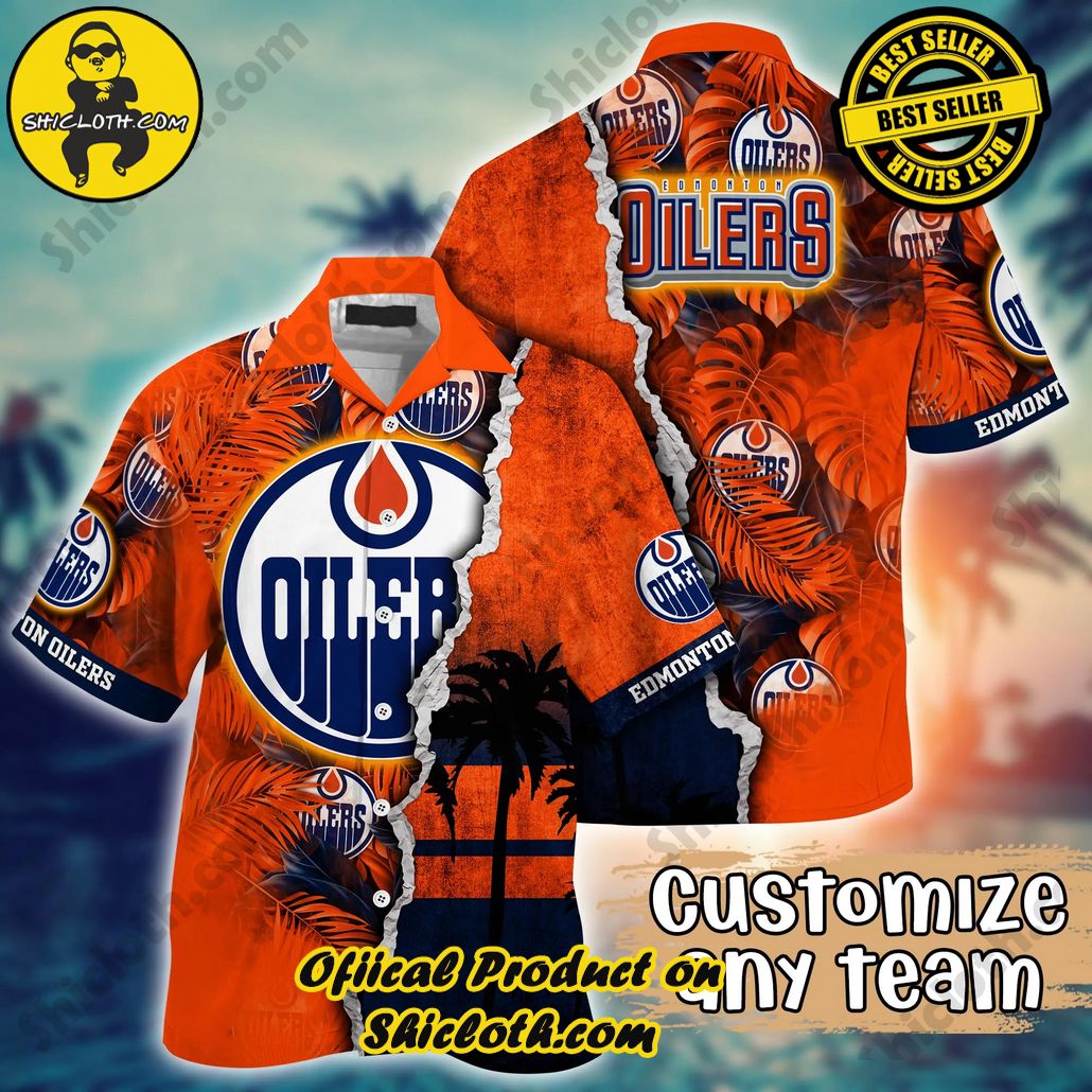 Edmonton Oilers NHL Hawaiian Shirt Custom Tan Lines Aloha Shirt