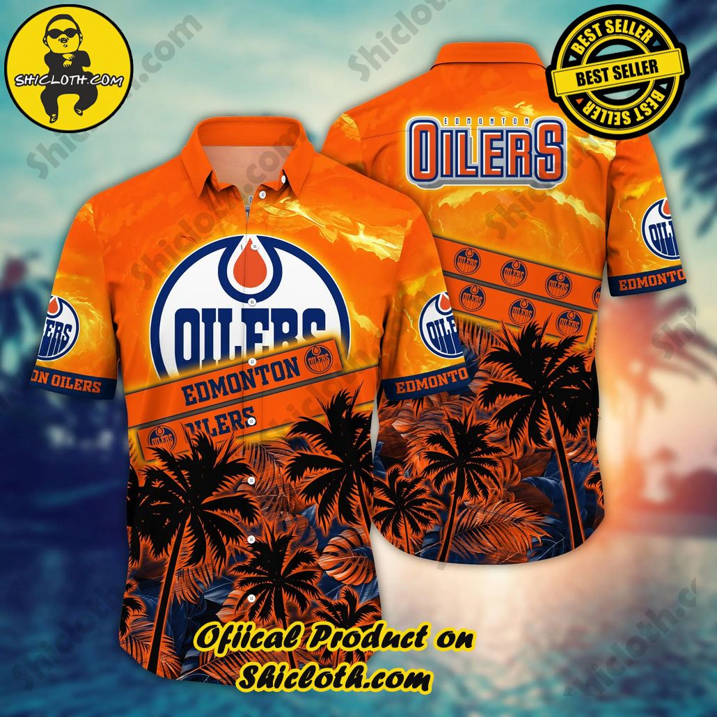 Edmonton Oilers NHL Hawaiian Shirt Hikingtime Aloha Shirt