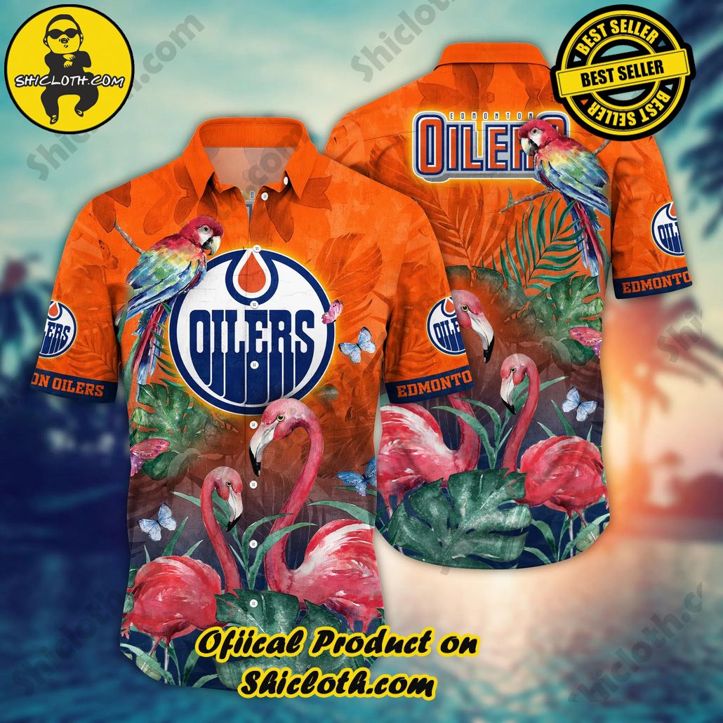 Edmonton Oilers NHL Hawaiian Shirt Sea Breeze Aloha Shirt