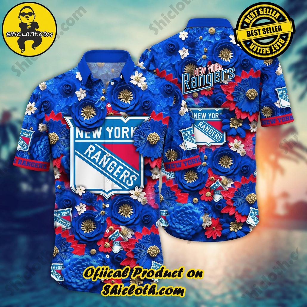 New York Rangers NHL Hawaiian Shirt Trending For This Summer Customize Shirt Any Team