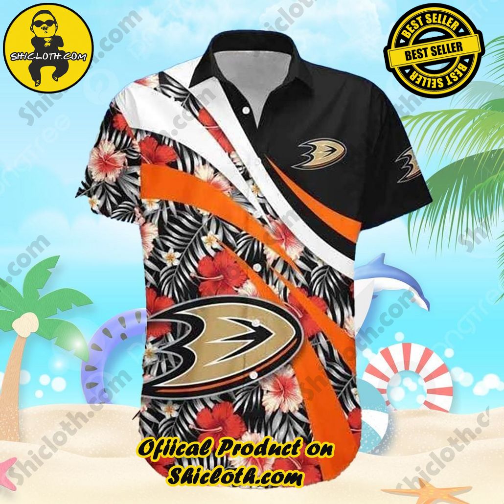 NHL Anaheim Ducks Hawaiian Shirt Gift For Beach Trip