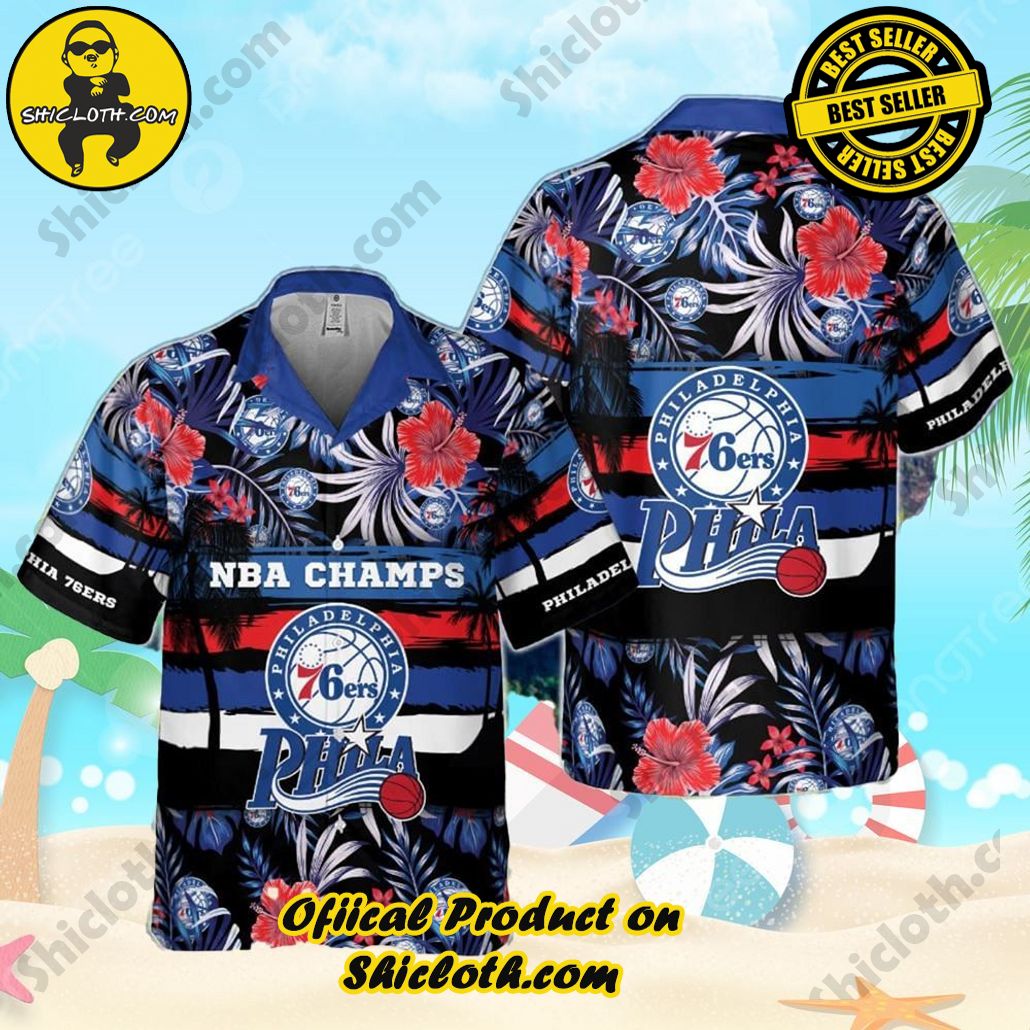 Philadelphia 76Ers National Basketball Hawaiian Shirt