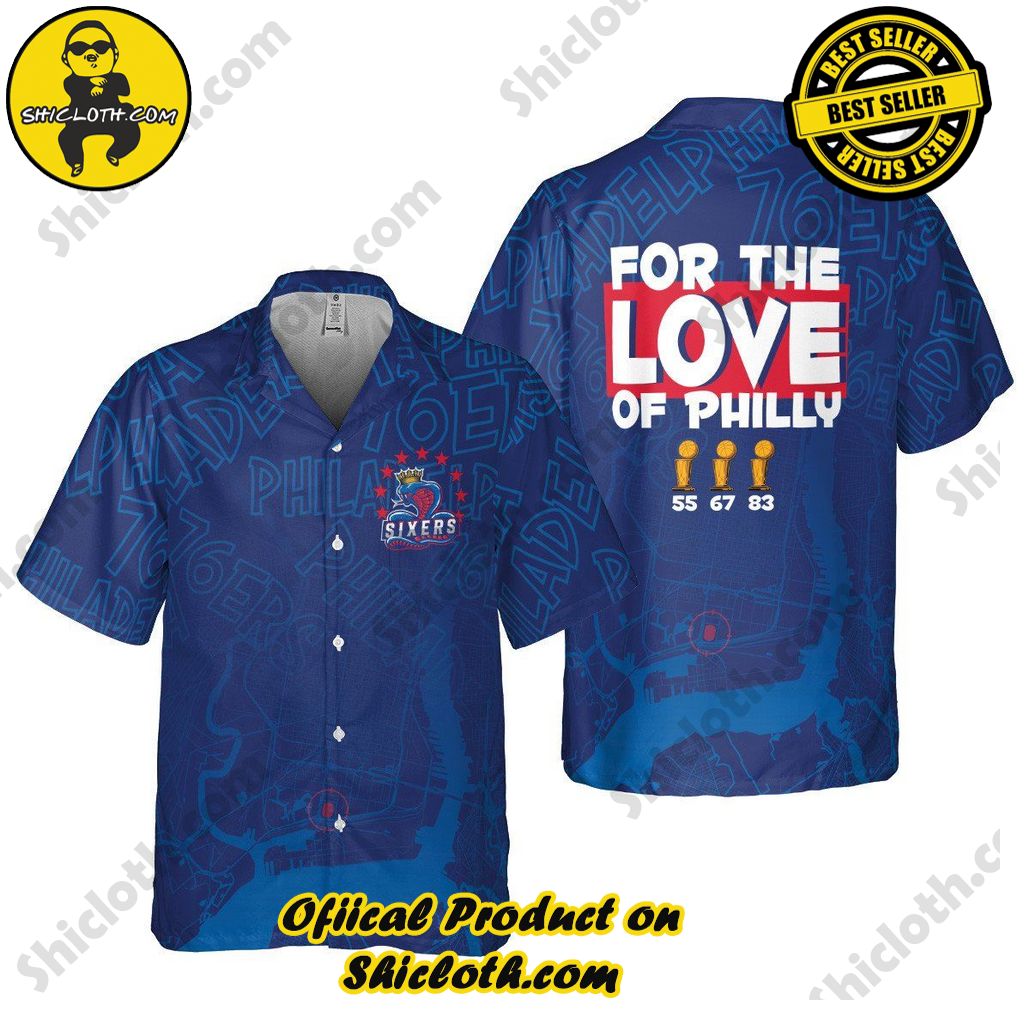 Philadelphia 76Ers Symbol For The Love Of Philly 3D Hawaiian Shirt
