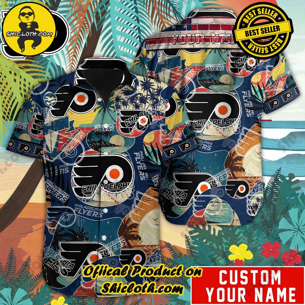 Philadelphia Flyers Custom Name Hawaiian Shirt