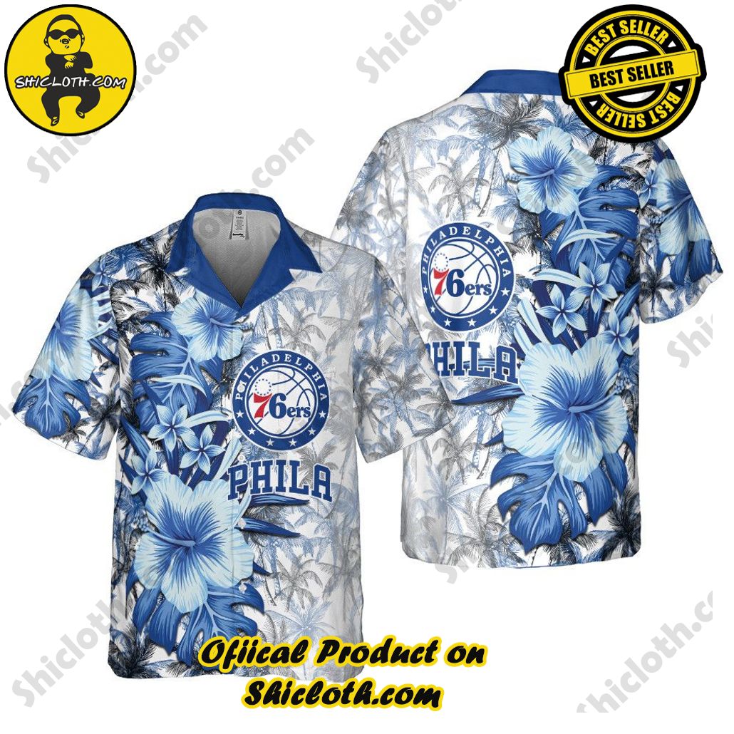 Sunny Day Official Aloha Shirt by Philadelphia 76Ers