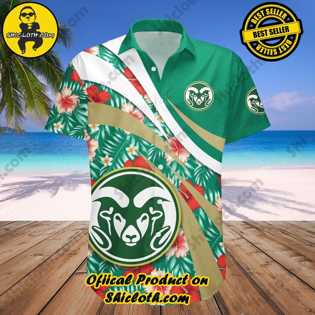 Colorado State Rams Hawaii Shirt Hibiscus Sport Style NCAA