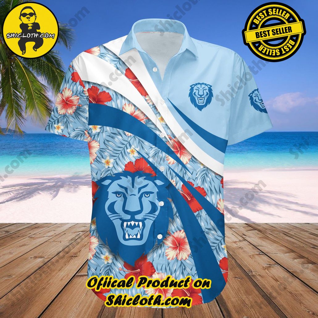 Columbia Lions Hawaii Shirt Hibiscus Sport Style NCAA